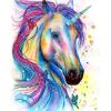 DIAMOND PAINTING ART UNICORN FACE 20CM X 30CM