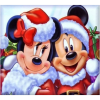 DIAMOND PAINTING ART MINNIE & MICKEY ΝΤΥΜΕΝΟΙ ΑΓΙΟΒΑΣΙΛΗΔΕΣ 30CM X 30CM